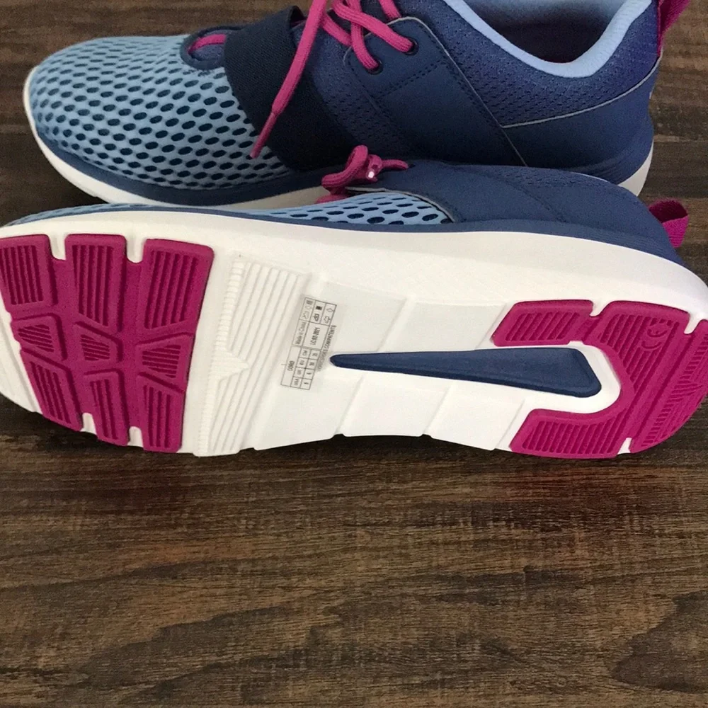 Vionic Mesh Lace-Up Athletic Sneakers - Coro - indigo a395066 - Picture 5 of 6